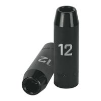 Dado 12mm Impacto Tubular Hexagonal Encastre de 1/2"" 12424 Truper