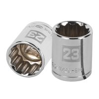 Dado 23mm Poligonal Encastre de 1/2"" 13537 Truper