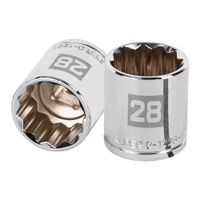 Dado 28mm Poligonal Encastre de 1/2"" 13542 Truper