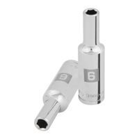 Dado 6mm  Hexagonal Tubular Encastre de 3/8"" 100991 Truper
