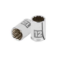 Dado 12mm Poligonal Encastre de 1/4"" 100986 Truper