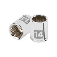 Dado 14mm Poligonal Encastre de 1/4"" 100953 Truper