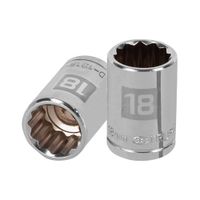 Dado 18mm Poligonal Encastre de 1/2"" 13532 Truper