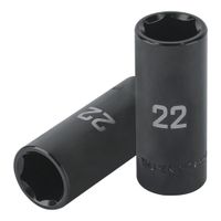 Dado 22mm Impacto Tubular Hexagonal Encastre de 1/2"" 100921 Truper
