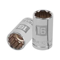 Dado 16mm Poligonal Encastre de 1/2"" 13530 Truper