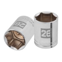 Dado 26mm Hexagonal  Encastre de 1/2"" 101006 Truper