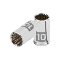 Dado 10mm Poligonal Encastre de 1/4"" 100982 Truper