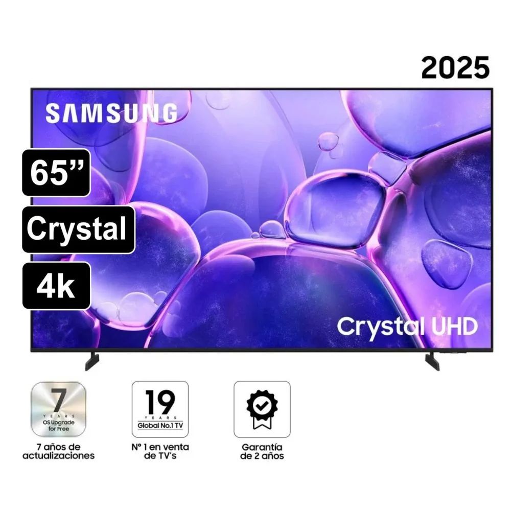 TELEVISOR SAMSUNG CRYSTAL 65 UHD 4K SMART TV UN65U8000FGXPE 2025