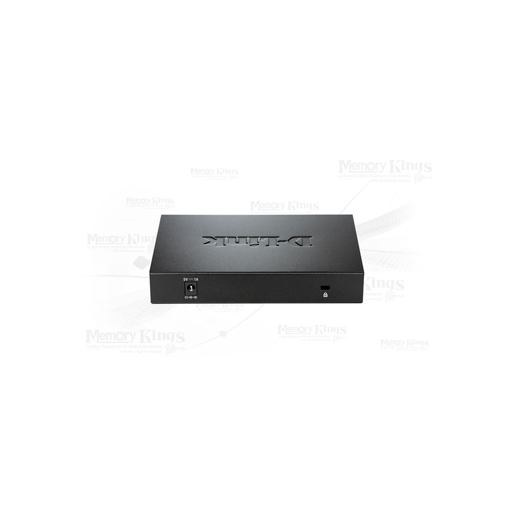 Switch D-Link DGS-108 8 puertos Gigabit, ideal para redes de alta velocidad, compacto y duradero