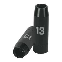Dado 13mm Impacto Tubular Hexagonal Encastre de 1/2"" 12425 Truper