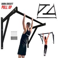 BARRA PARA DOMINADAS CROSSFIT PULL UP REFORZADA PRO CON GUANTES