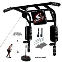 Barra 15 en 1 Croosfit Multifuncional + SISTEMA DE POLEAS