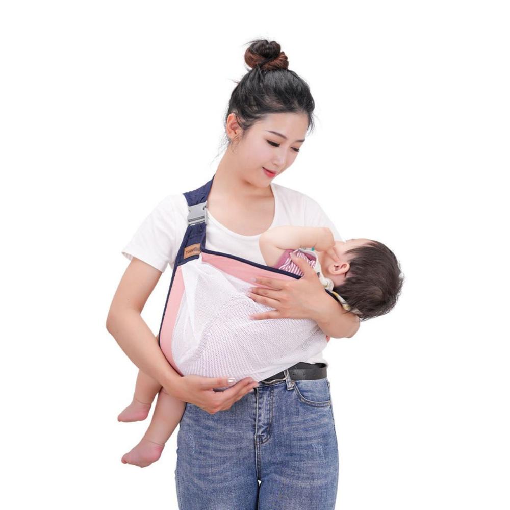 Porta Bebe Fular Rosa con Malla Blanca Porta Bebe Fular Rosa con Malla Blanca