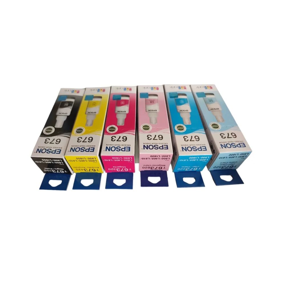 Tintas Epson T673 Colores y Negro Tintas Epson T673 Colores y Negro