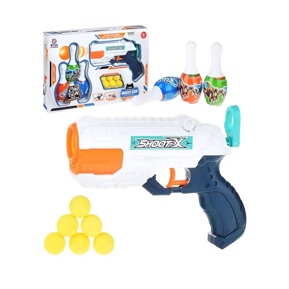 Pistola de agua 2 en 1 + Lanza pelotas 648-10