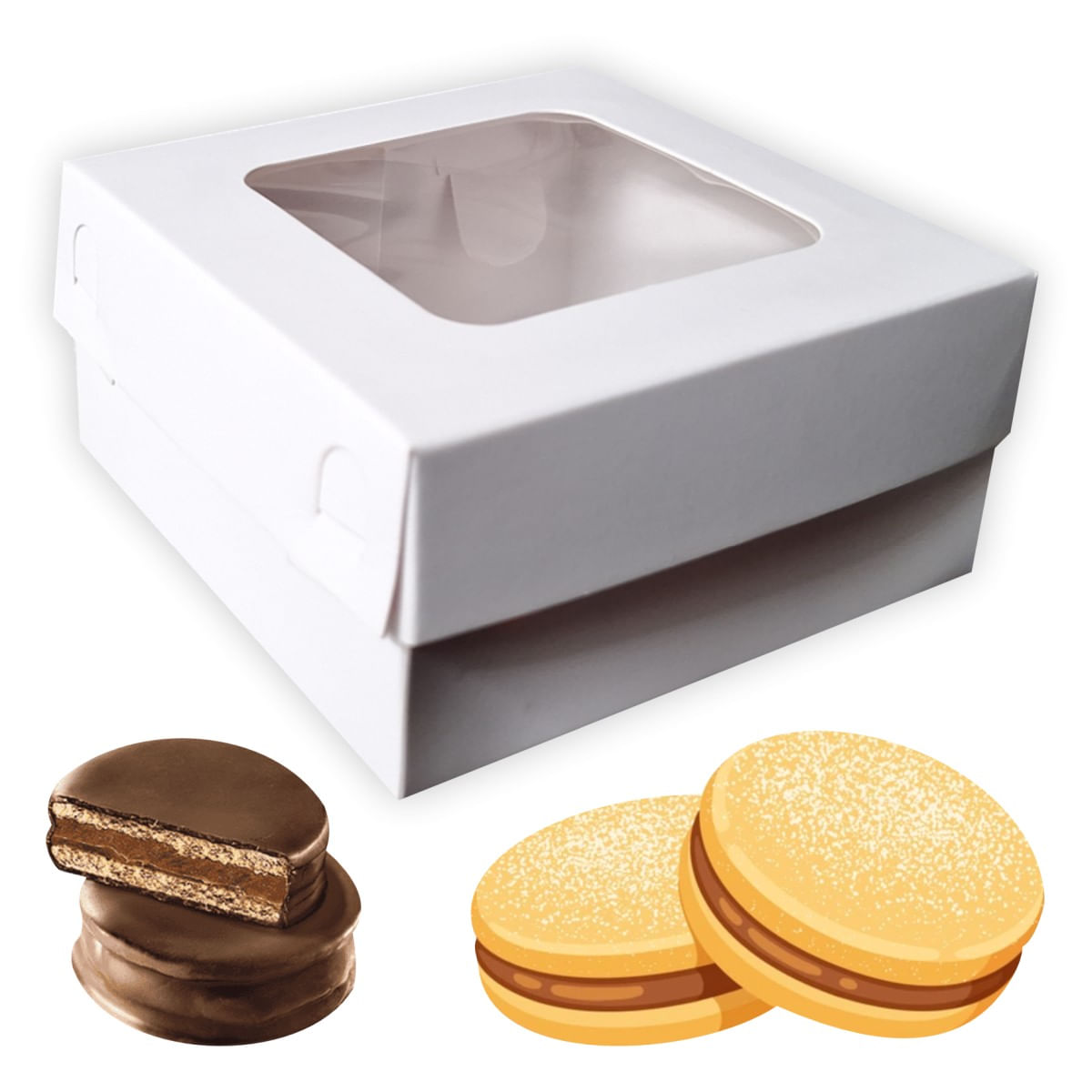 500 Cajas para Alfajores en Repostería