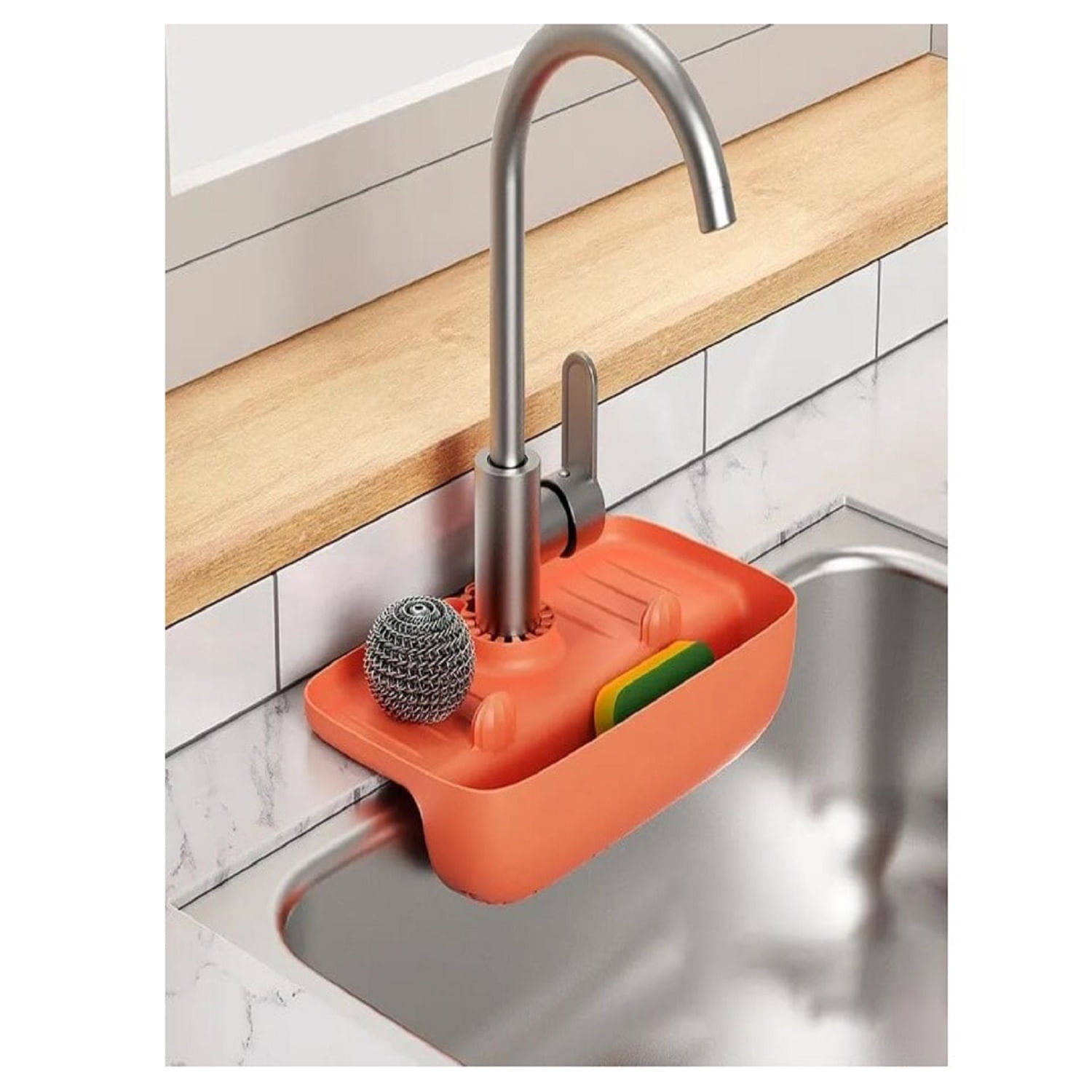 Almohadilla Silicona Porta Esponja Antideslizante Lavadero