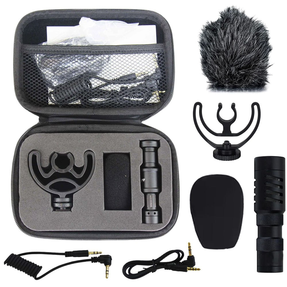 Micrófono Cañon Cardioide Prof Astrid Estuche Cámara Celular Micrófono Cañon Cardioide Prof Astrid Estuche Cámara Celular