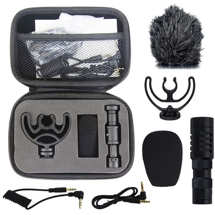 Micrófono Cañon Cardioide Prof Astrid Estuche Cámara Celular Micrófono Cañon Cardioide Prof Astrid Estuche Cámara Celular