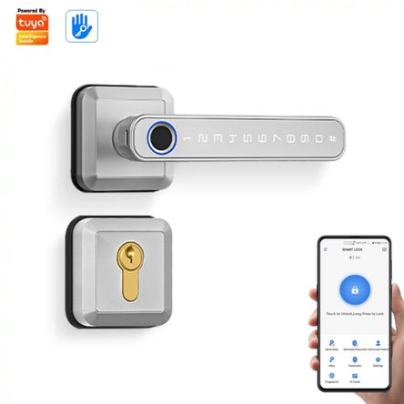 Cerradura Digital Inteligente adaptable Doble Pestillo con APP Cerradura Digital Inteligente adaptable Doble Pestillo con APP