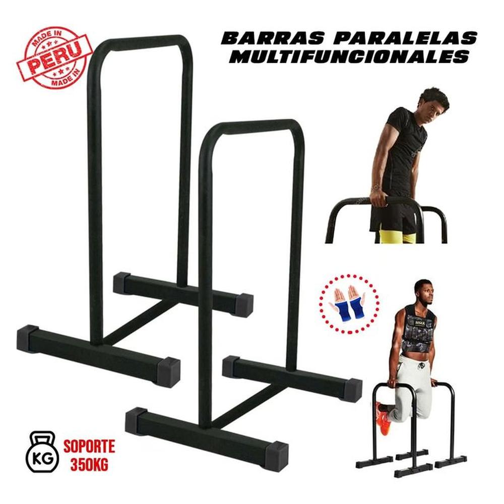 Barra Paralela Multifuncional Fondos abdominales + Guantes