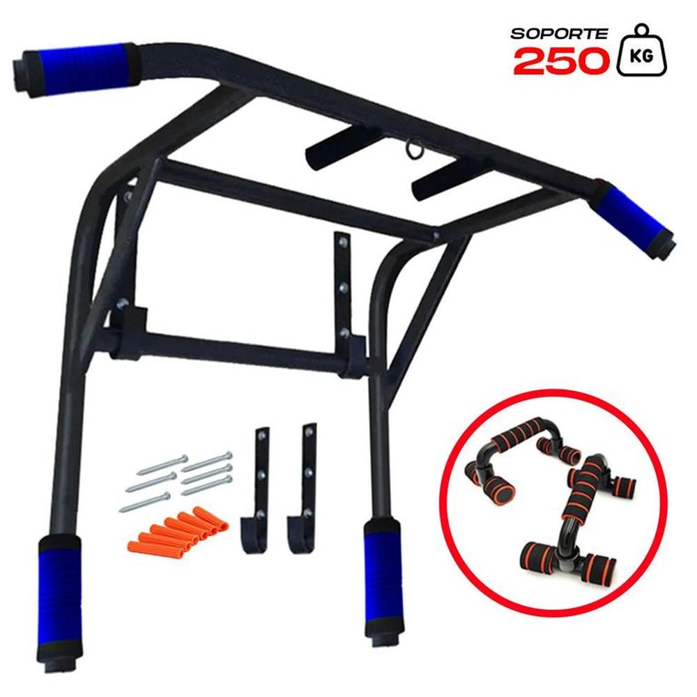 Barra Multifuncional Para Dominadas 2 en 1 + Push Up