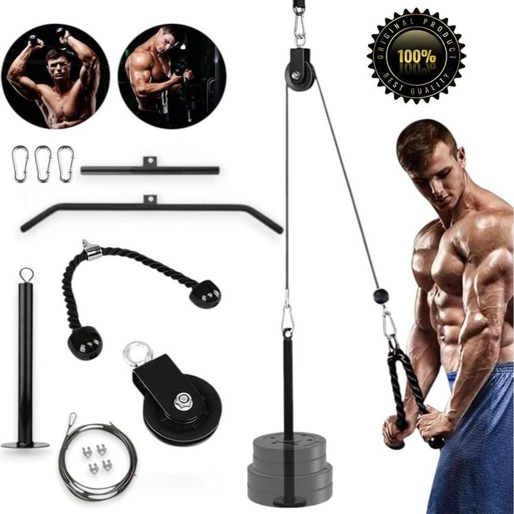 Sistema De Polea Cable Fitness Soga Triceps Gym