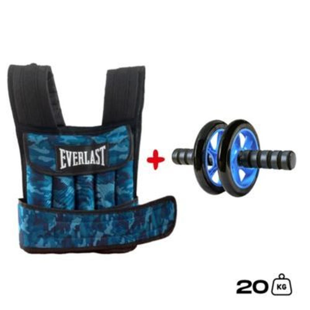 Chaleco De Peso 20kg Para Calistenia Rueda Abdominal