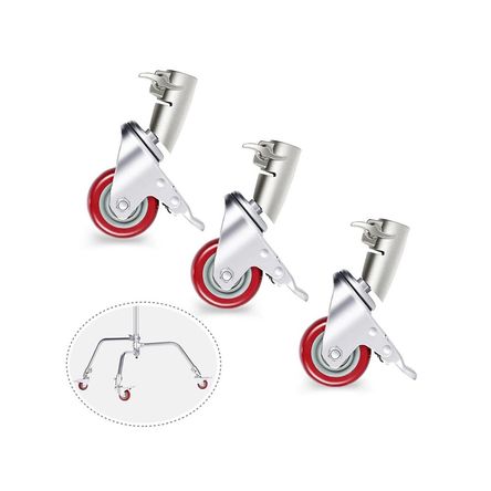 Pack de 3 ruedas Neewer para C-Stand A624 Pack de 3 ruedas Neewer para C-Stand A624