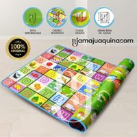 Alfombra Impermeable Reversible «LITTLE ABC» Green