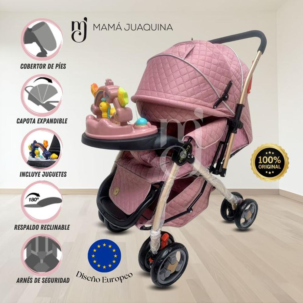 Coche Cuna Musical de Lujo «SUMMER DAY» Pink Coche Cuna Musical de Lujo «SUMMER DAY» Pink
