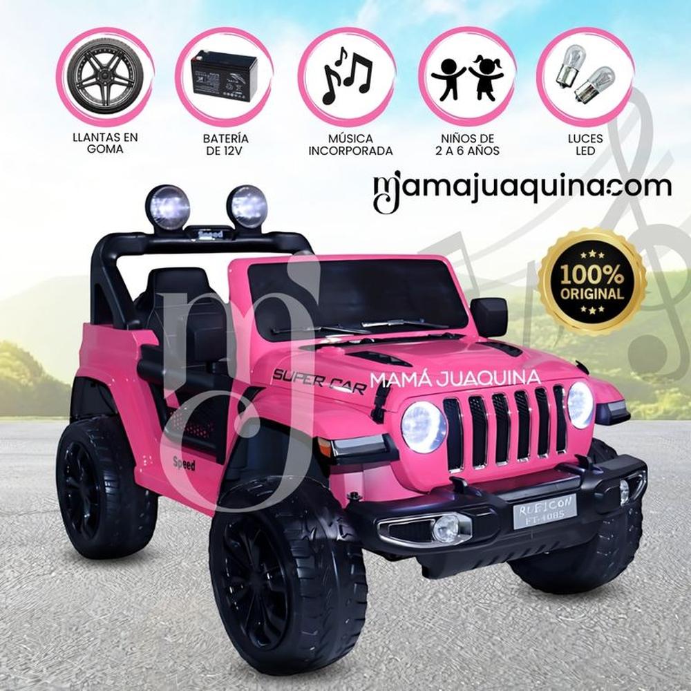 Carro a Batería para niños «SPEED RUBI» Todo Terreno Pink