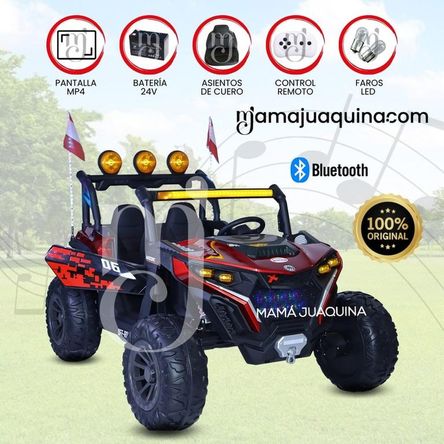 Carro a batería 4X4 «DAZIL» con Pantalla y Bluetooth Red