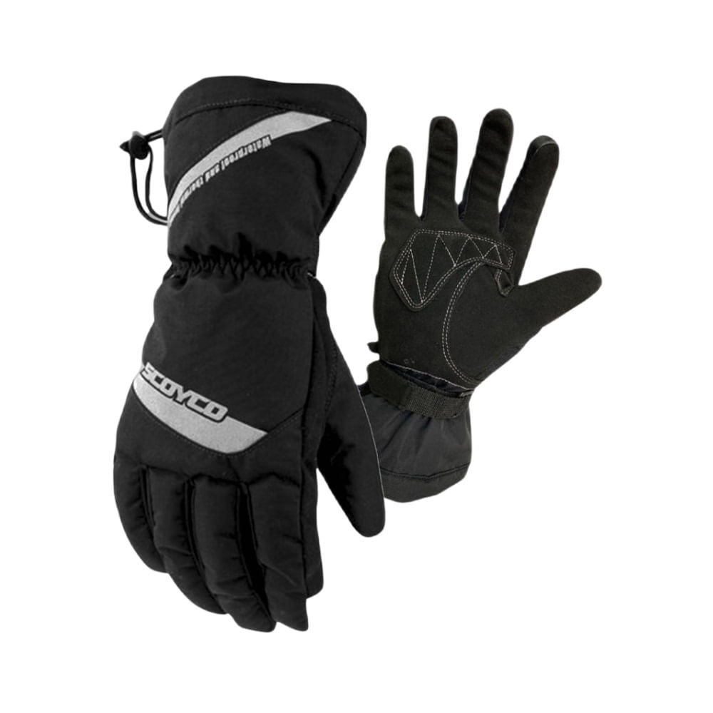Guante de Invierno Reforzado Para Motociclista Scoyco Talla L Negro
