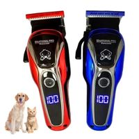 Máquina Inalámbrica Corta Pelo Mascotas Pantalla Led