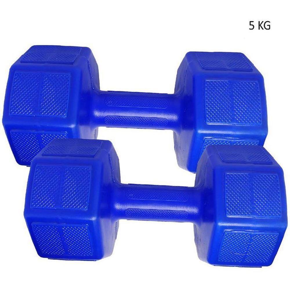 Par de Mancuernas de 5 kilos pesas azul