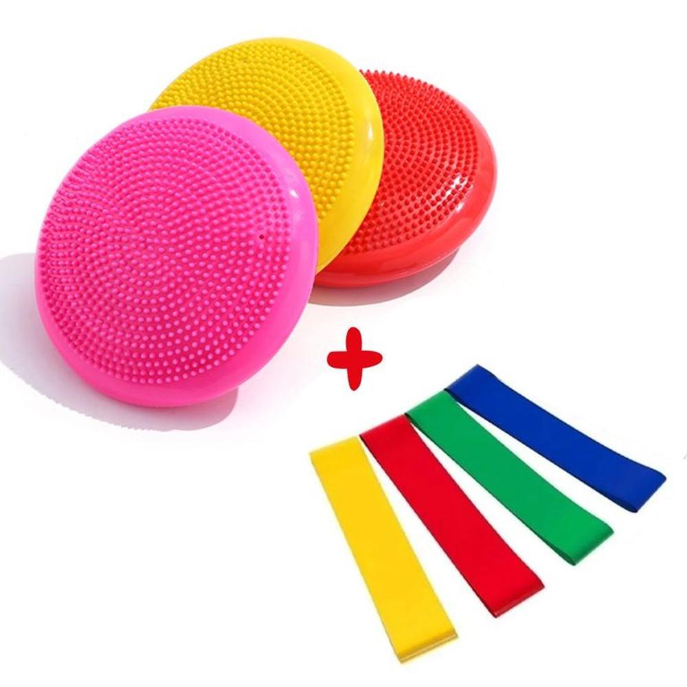 Set Disco Balance Pilates Bandas Elásticas