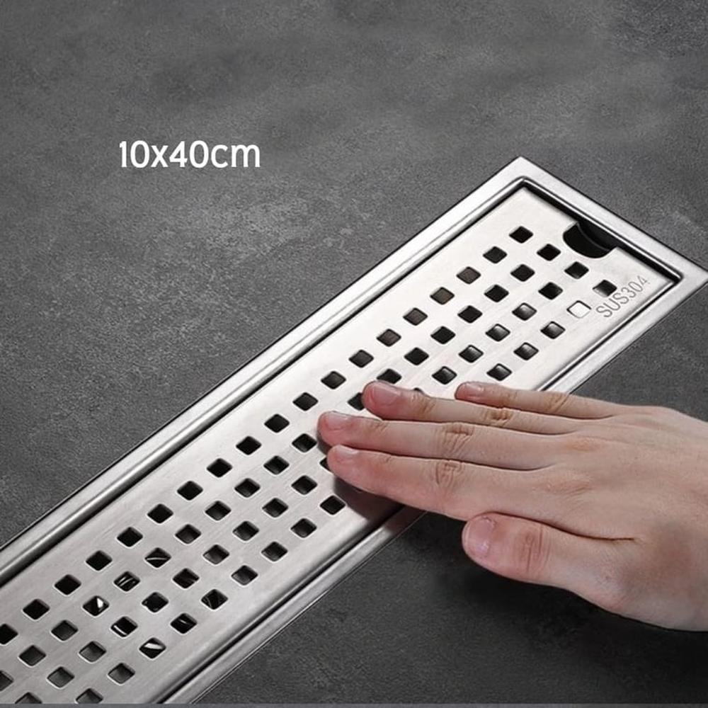 Sumidero Drenaje lineal 10x40cm de acero inoxidable 304