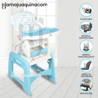Silla de Comer 3 en 1 «VELLYER» Light Blue