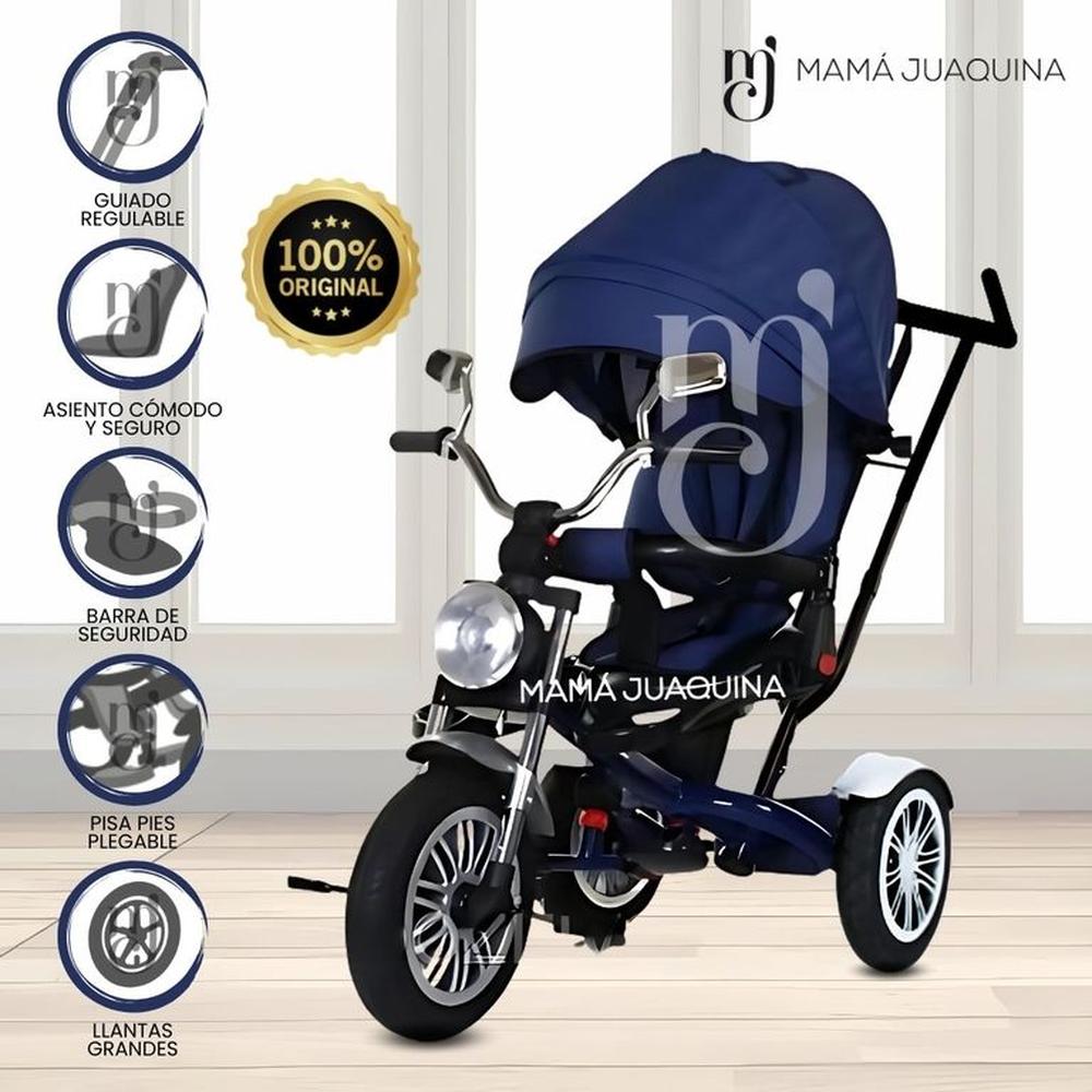 Triciclo Guiador de Lujo «DOMINI» Blue