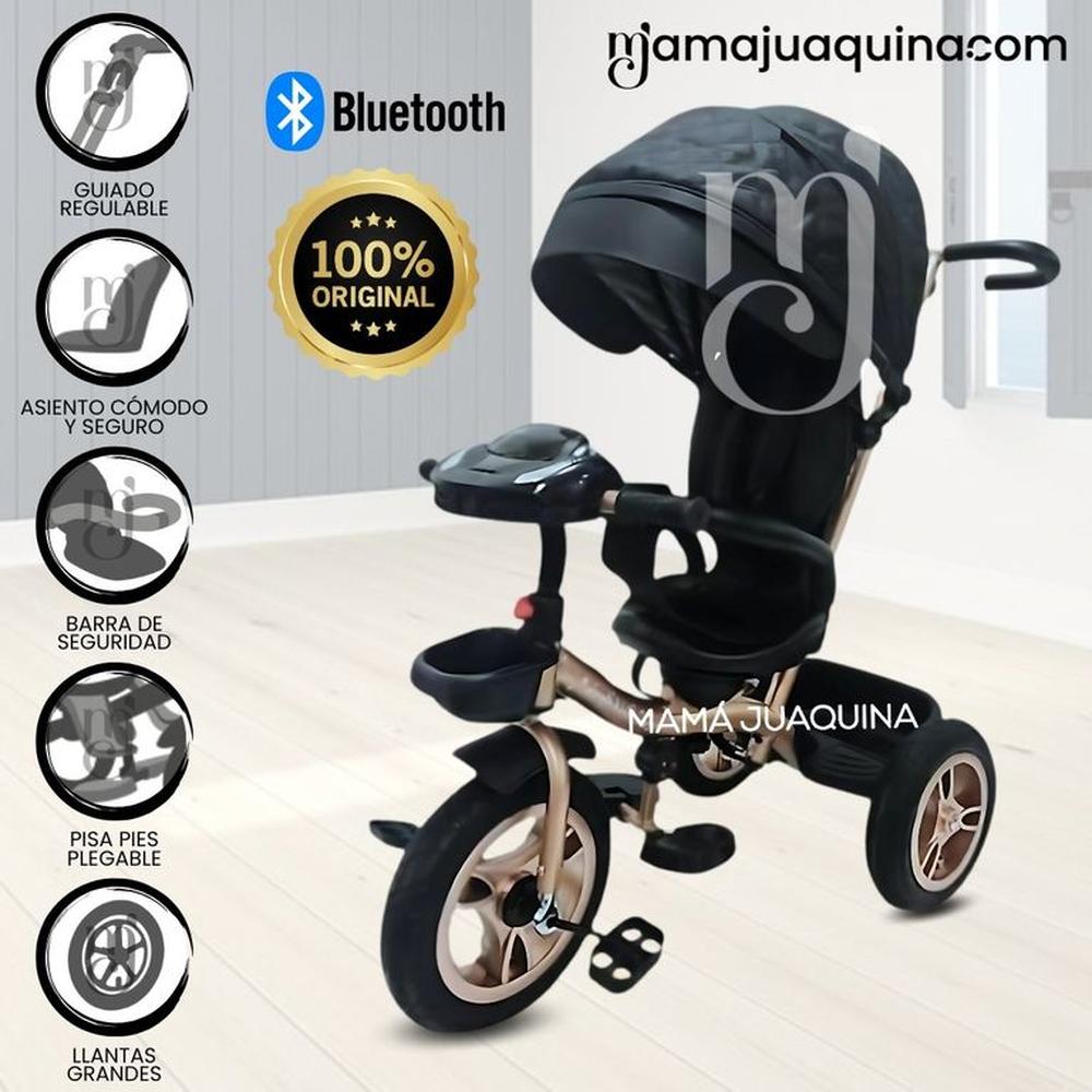 Triciclo Guiador Giratorio «GOLDEN SPEED» Black Triciclo Guiador Giratorio «GOLDEN SPEED» Black