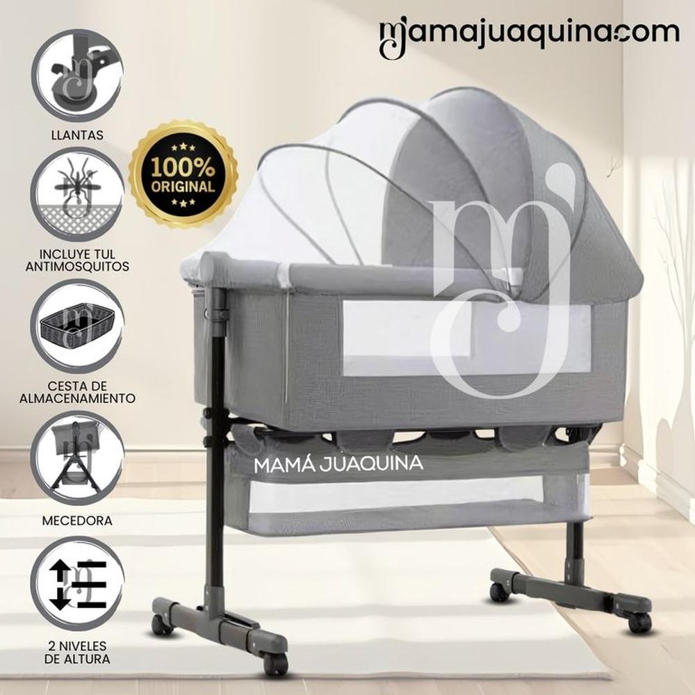 Cuna Colecho Mecedora 2 en 1 «NOMY» Edición Limitada Gray
