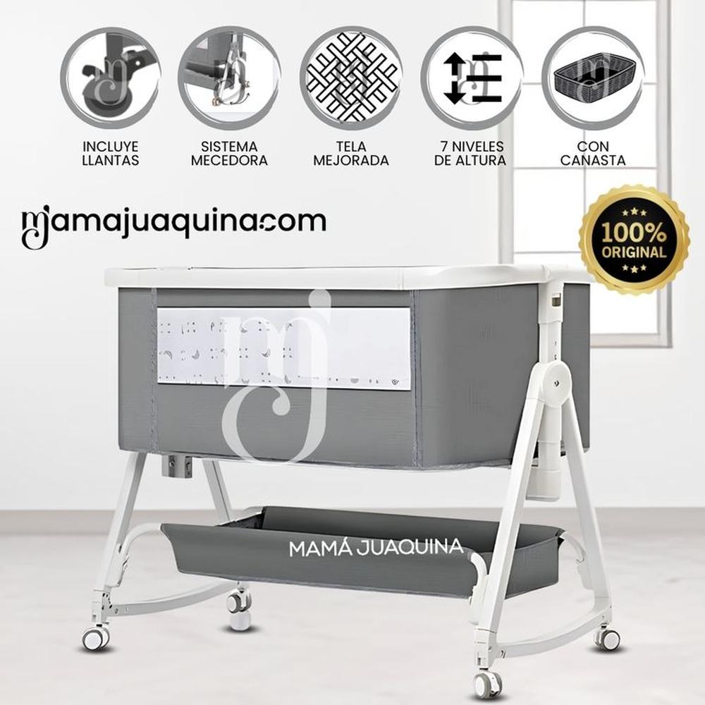 Cuna Colecho Mecedora 2 en 1 «PLATINIUM DUDU» Gray