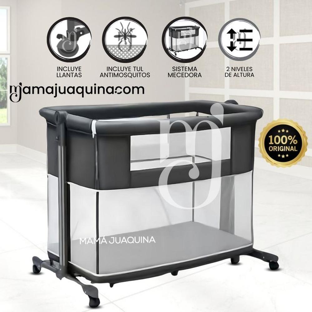 Cuna Corral Colecho de Lujo 2 en 1 «MIMI» de Lujo Black