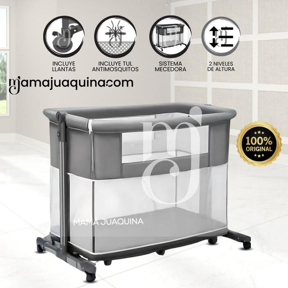 Cuna Corral Colecho de Lujo 2 en 1 «MIMI» de Lujo Gray