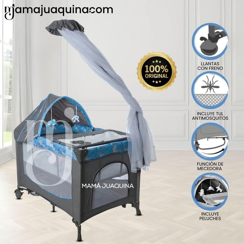 Cuna Corral de Lujo «FIYI II» Edición Limitada Blue