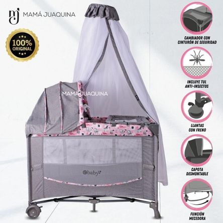 Cuna Corral de Lujo «FIYI» Edición Limitada Pink