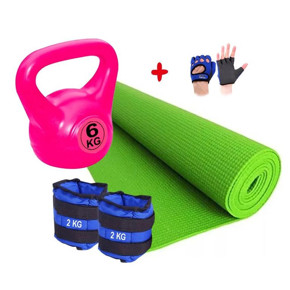 Pesa Rusa 6kg Tobilleras 2kg Guantes Matt 6mm