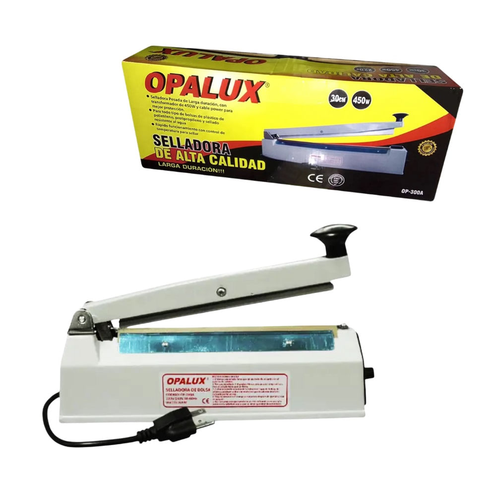 Selladora Industrial De Bolsas 30 Cm Manual - Opalux Selladora Industrial De Bolsas 30 Cm Manual - Opalux