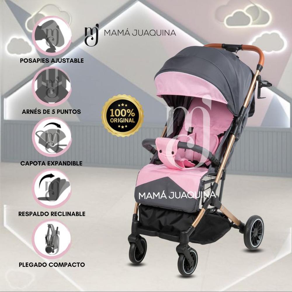 Coche Maleta para Bebé «LAINEE» de Fácil Plegado Pink Coche Maleta para Bebé «LAINEE» de Fácil Plegado Pink